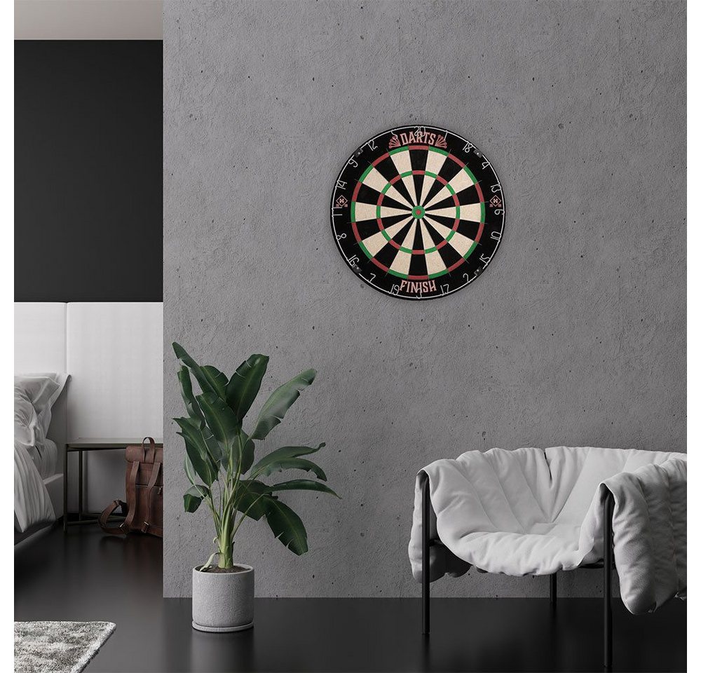 HOME DELUXE Dartscheibe FINISH 45,1 x 45,1 x 4 cm, Dartboard inkl. Dartpfeilen – Bild 2 von 5