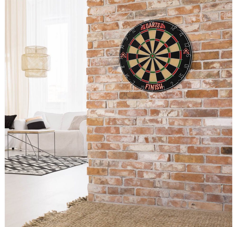 HOME DELUXE Dartscheibe FINISH 45,1 x 45,1 x 4 cm, Dartboard inkl. Dartpfeilen – Bild 3 von 5