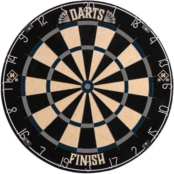 HOME DELUXE Dartscheibe FINISH 45,1 x 45,1 x 4 cm, Dartboard inkl. Dartpfeilen