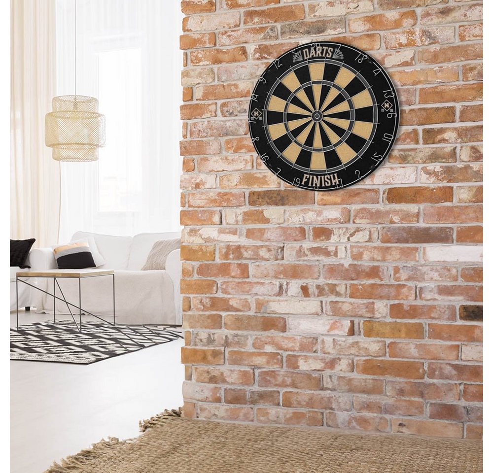HOME DELUXE Dartscheibe FINISH 45,1 x 45,1 x 4 cm, Dartboard inkl. Dartpfeilen – Bild 3 von 5