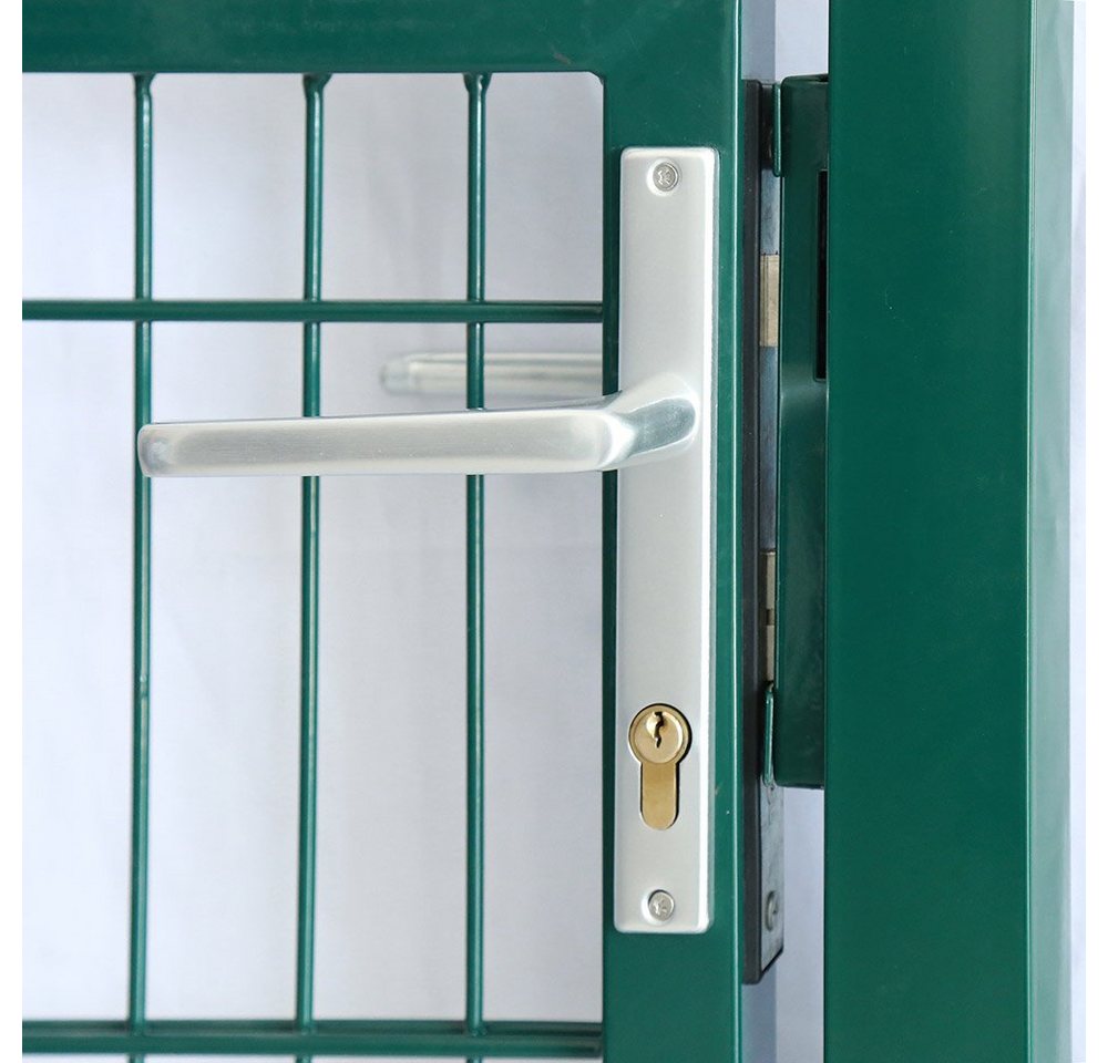 HOME DELUXE Gartentor Doppelstabmatten Gartentor PORTARIUS - Grün – Bild 3 von 5