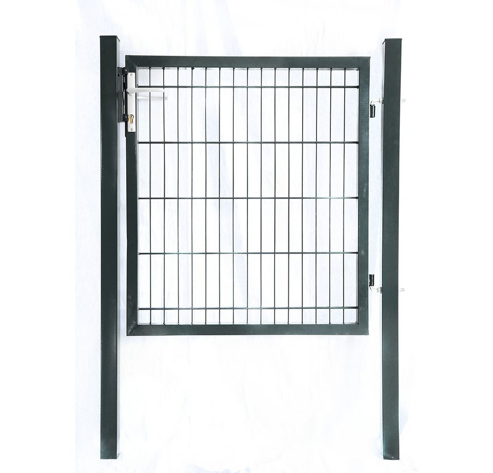 HOME DELUXE Gartentor Doppelstabmatten Gartentor PORTARIUS - Anthrazit, aus feuerverzinktem, rostbeständigem Stahl – Bild 2 von 5