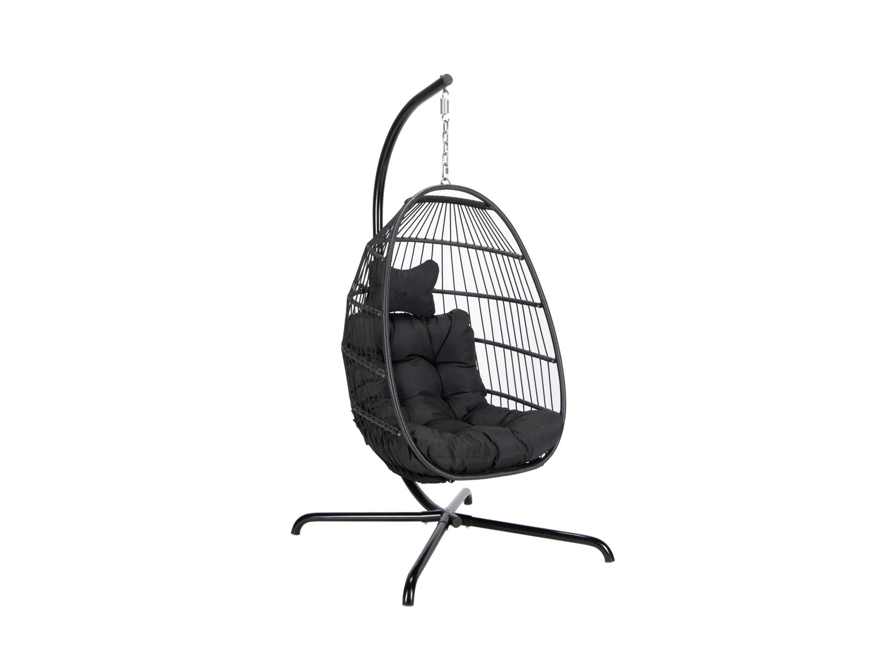 HOME DELUXE Hängesessel LOMA (1-Sitzer, Schwarz) – Bild 3 von 4
