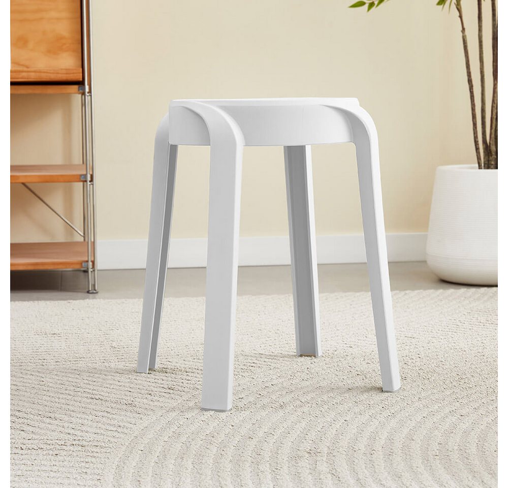 HOME DELUXE Hocker Stapelhocker NIVO (2 St), Esszimmerhocker, Fußhocker, Rund – Bild 2 von 4