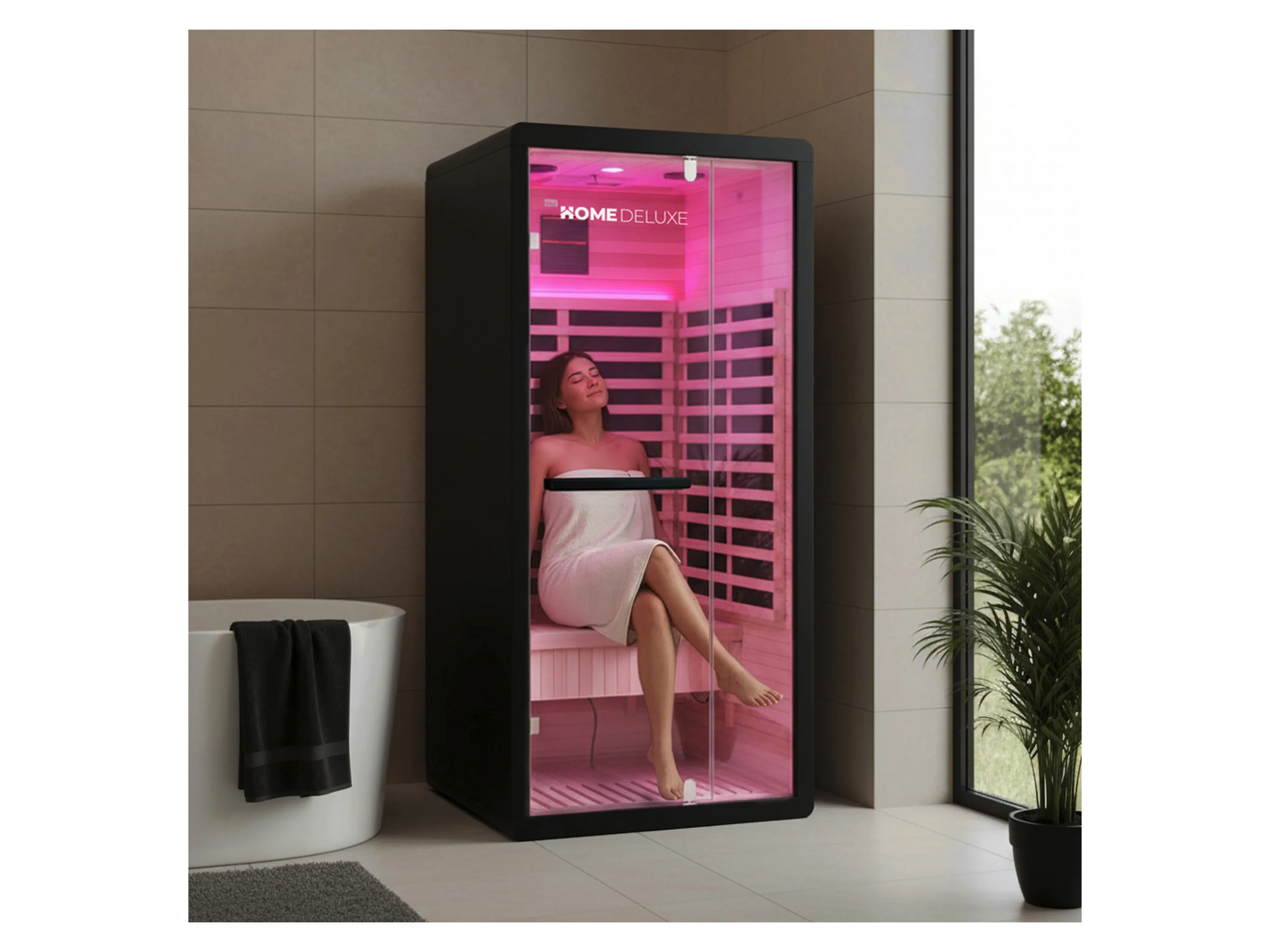 HOME DELUXE Infrarotkabine »NERO« (S) – Bild 2 von 4