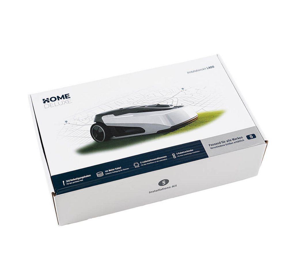 HOME DELUXE Installations-Kit Begrenzungskabel, inkl. Erdspieße, Kabelverbinder & Klemmen, Begrenzungskabel für Mähroboter – Bild 2 von 5
