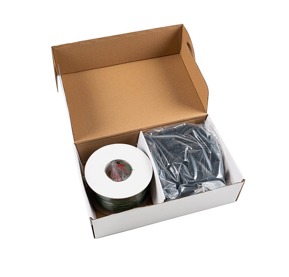 HOME DELUXE Installations-Kit Begrenzungskabel, inkl. Erdspieße, Kabelverbinder & Klemmen, Begrenzungskabel für Mähroboter – Bild 3 von 5