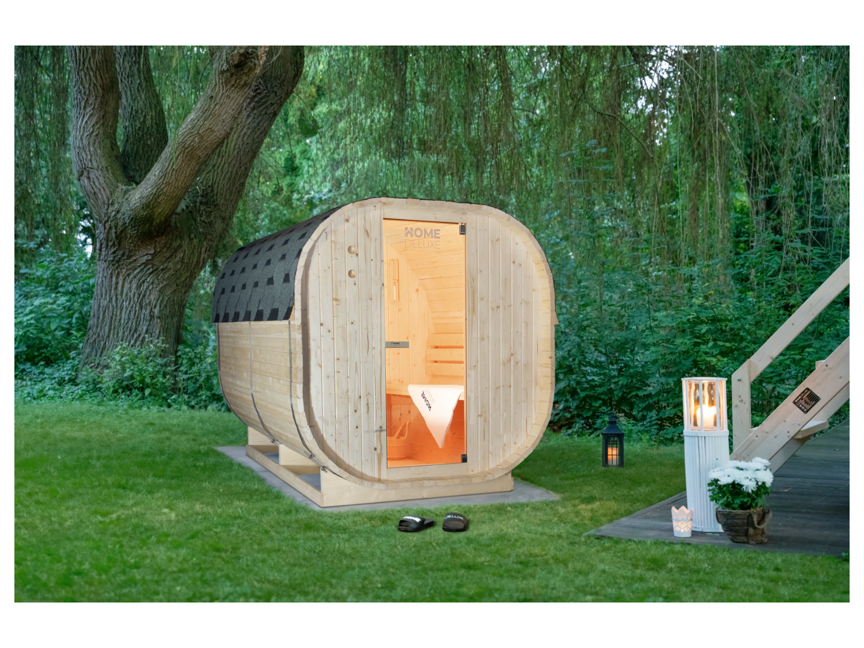 HOME DELUXE Outdoor Sauna »CUBE XL« – Bild 2 von 4