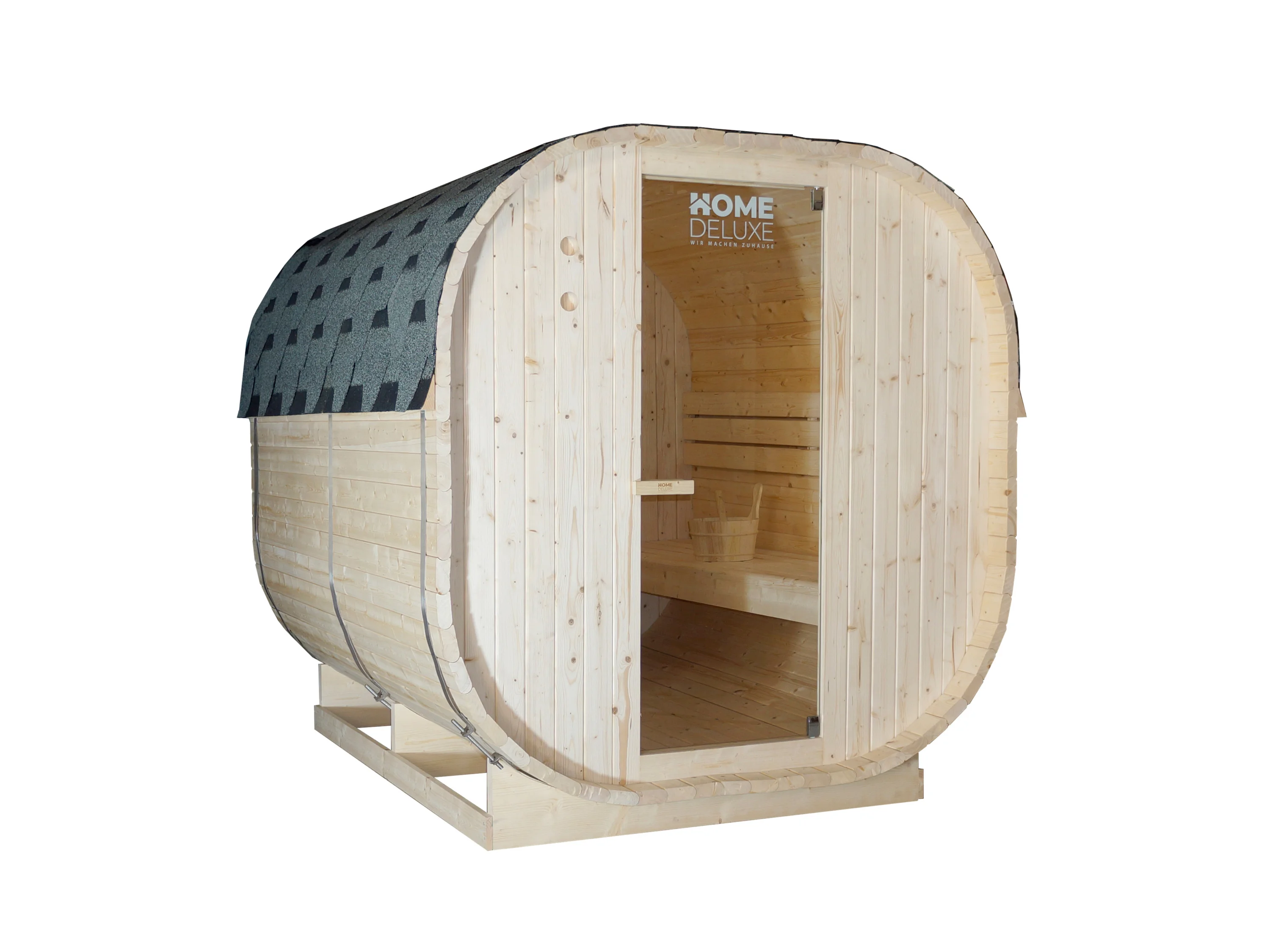 HOME DELUXE Outdoor Sauna »CUBE XL« – Bild 4 von 4