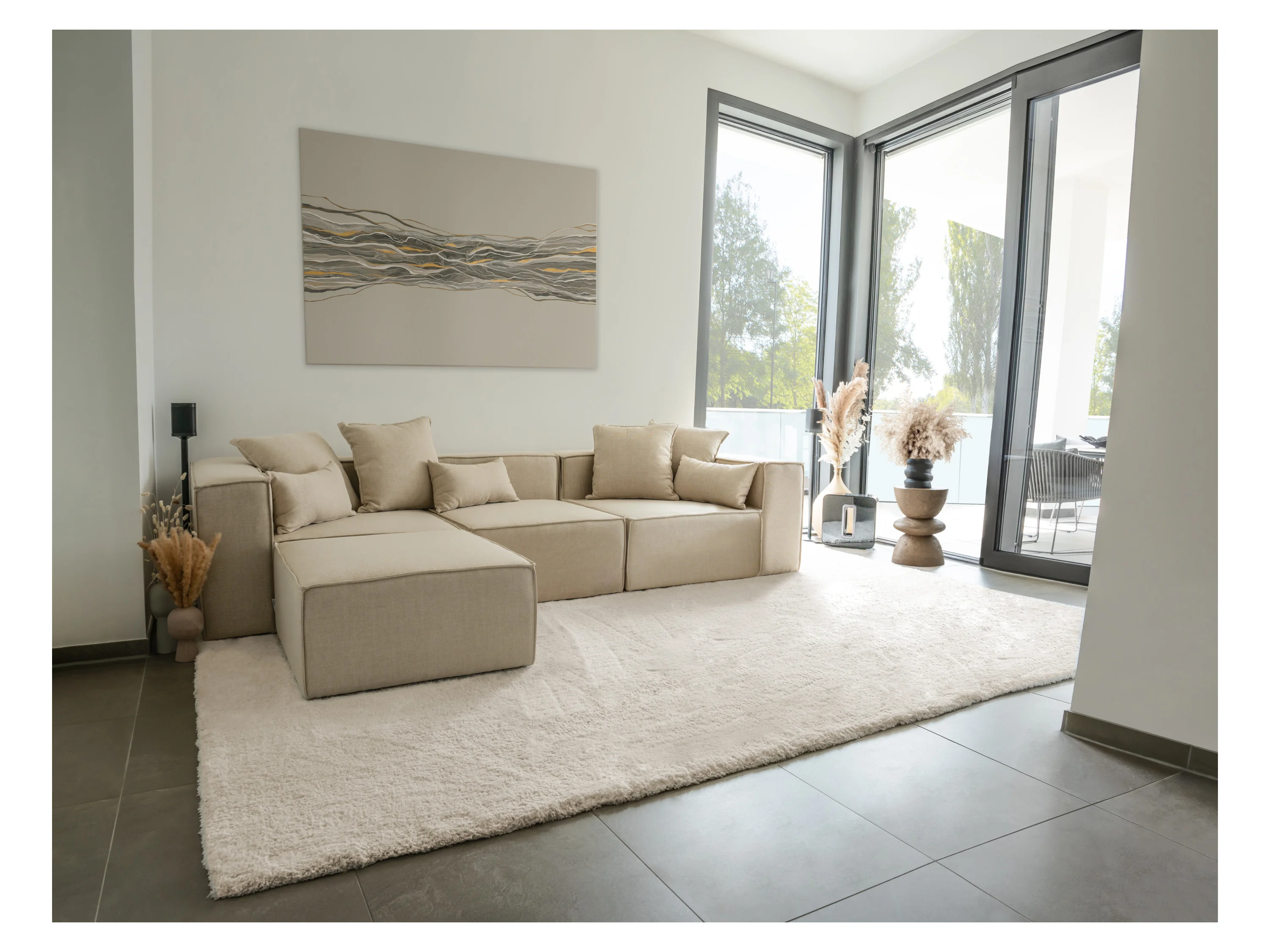 HOME DELUXE Sofa VERONA (L, Beige) – Bild 2 von 4