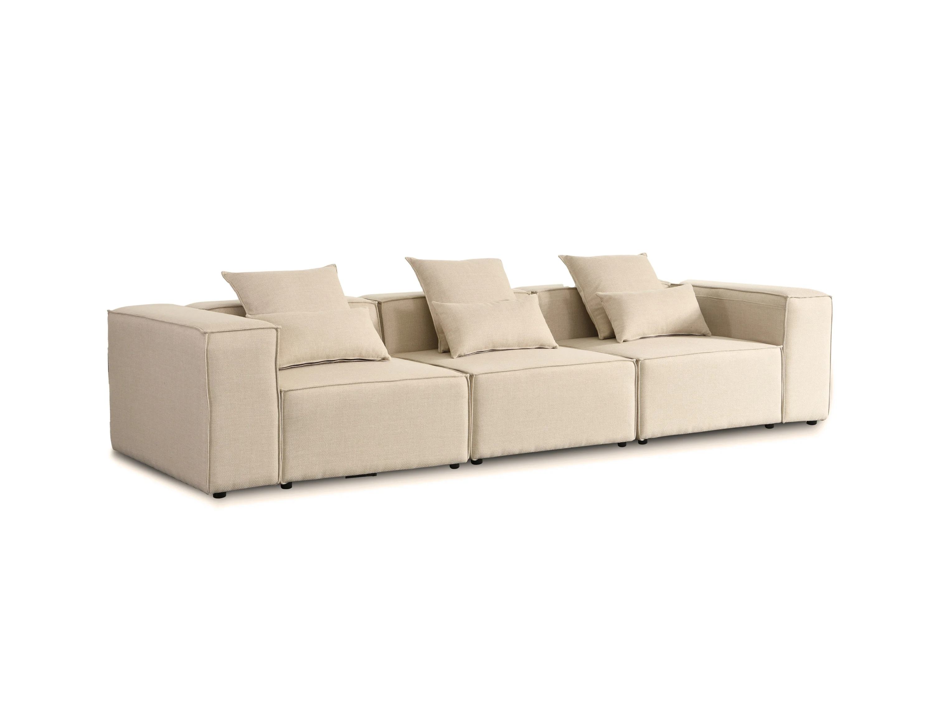 HOME DELUXE Sofa VERONA (M, Beige) – Bild 3 von 4