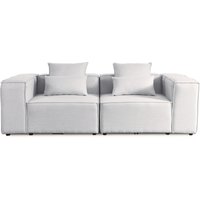 HOME DELUXE Sofa VERONA (S, Hellgrau)