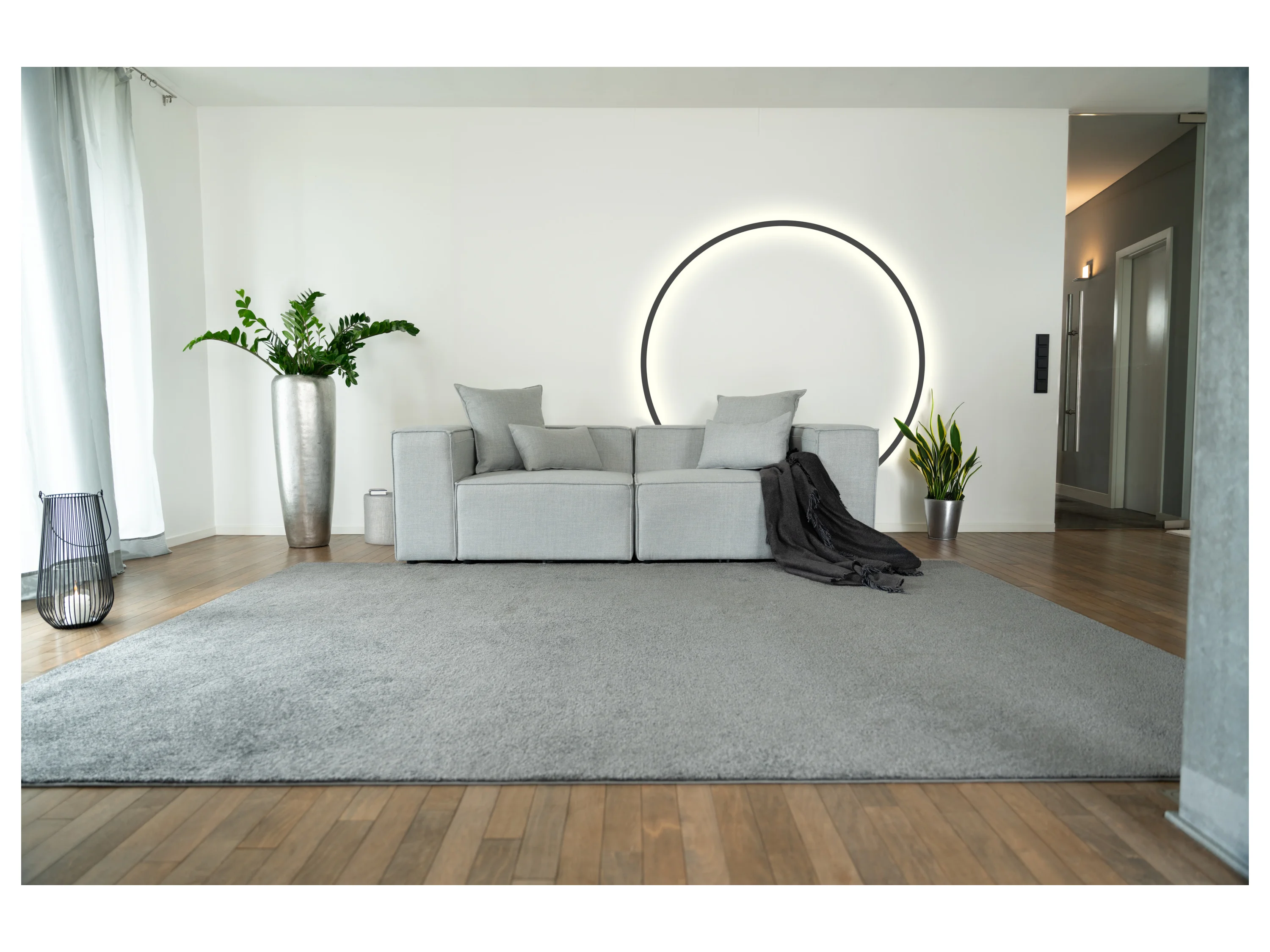 HOME DELUXE Sofa VERONA (S, Hellgrau) – Bild 2 von 4