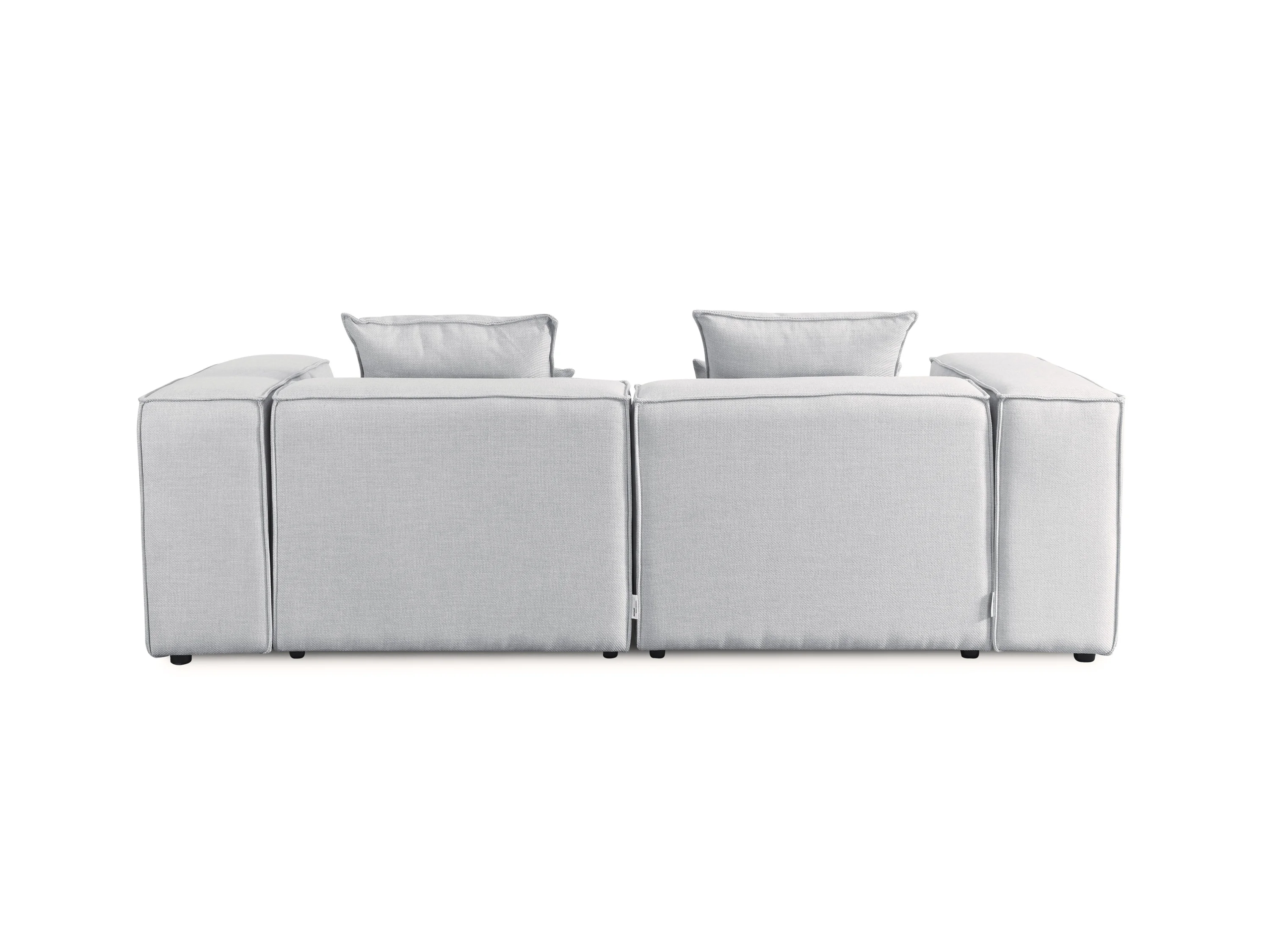 HOME DELUXE Sofa VERONA (S, Hellgrau) – Bild 4 von 4