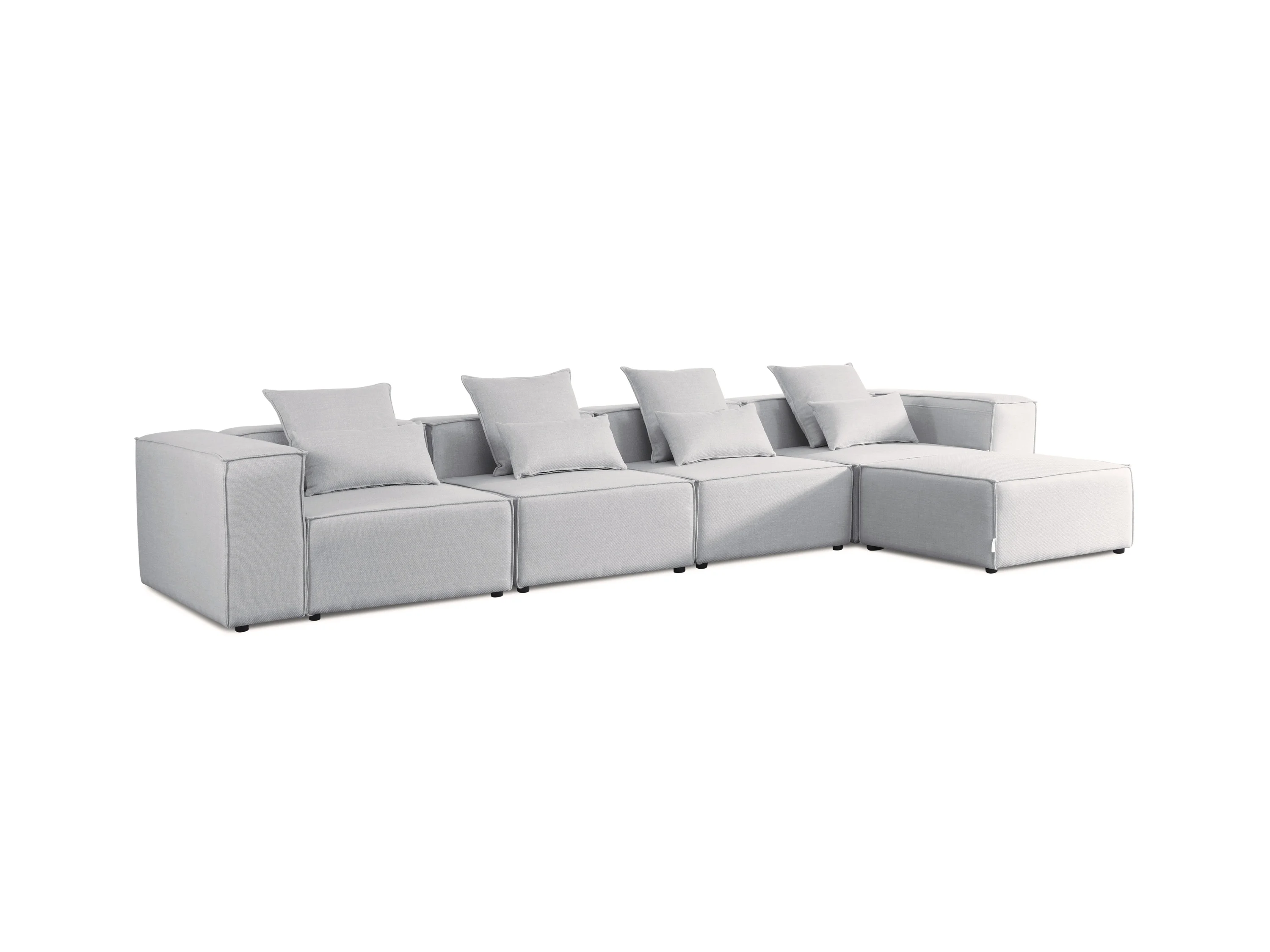 HOME DELUXE Sofa VERONA (XL, Hellgrau) – Bild 3 von 4