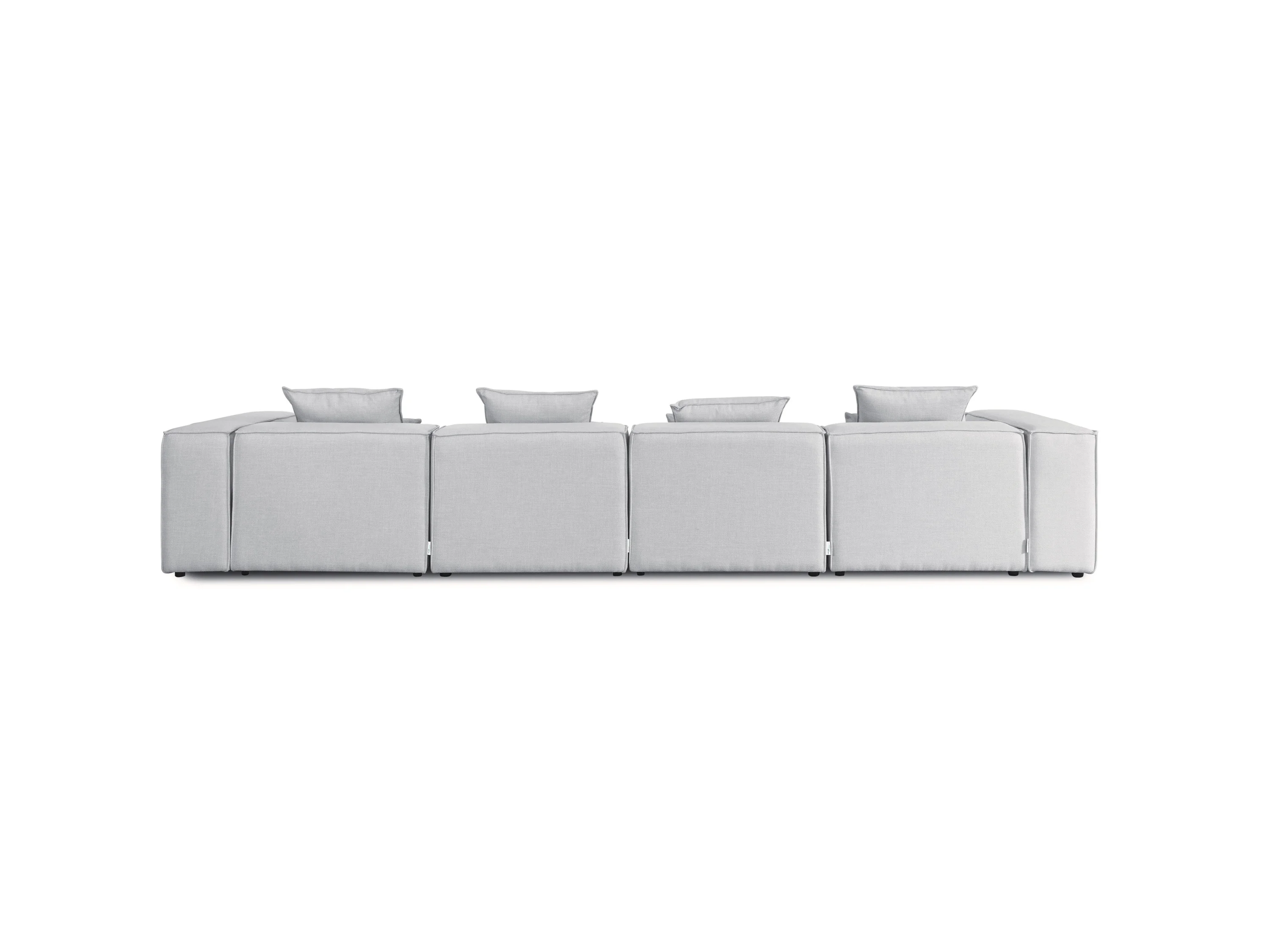 HOME DELUXE Sofa VERONA (XL, Hellgrau) – Bild 4 von 4