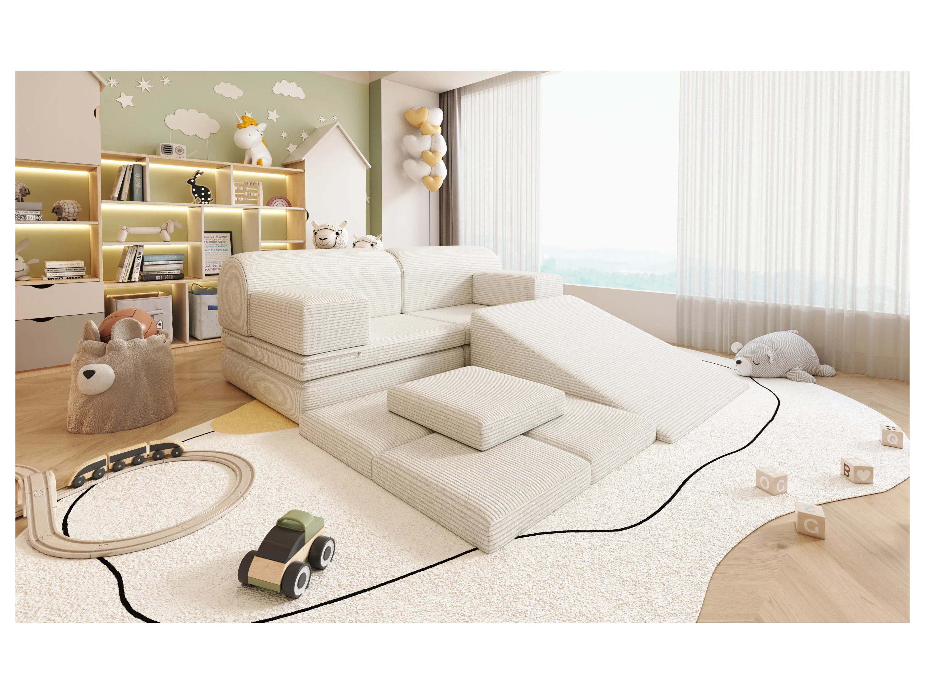 HOME DELUXE Spielsofa »LIV«, inkl. Rutsche und Stapelsteine – Bild 2 von 4