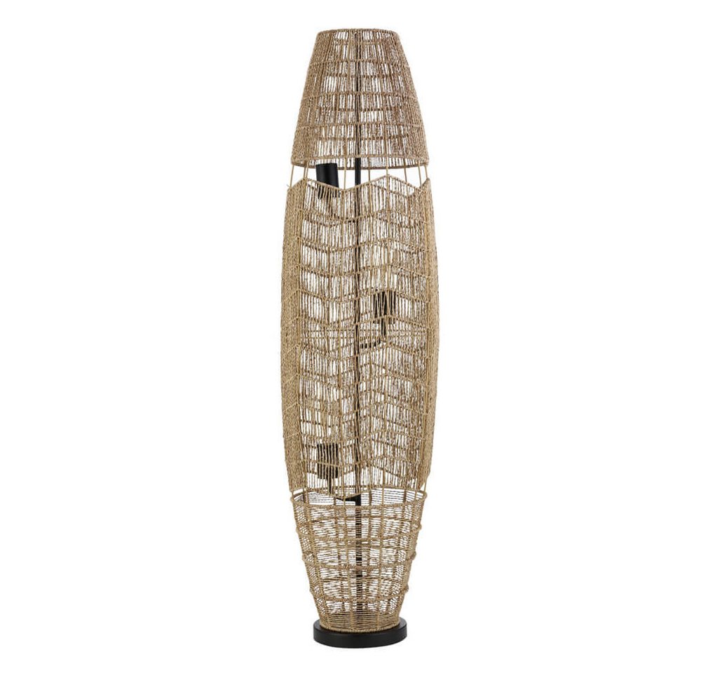 HOME DELUXE Stehlampe KIKO, Lampenschirm aus geflochtener Jute, Stehleuchte – Bild 2 von 2