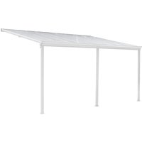 HOME DELUXE Terrassenüberdachung »SOLIS«, verschiedene Größen (557x 303 x 278 cm, Weiß)