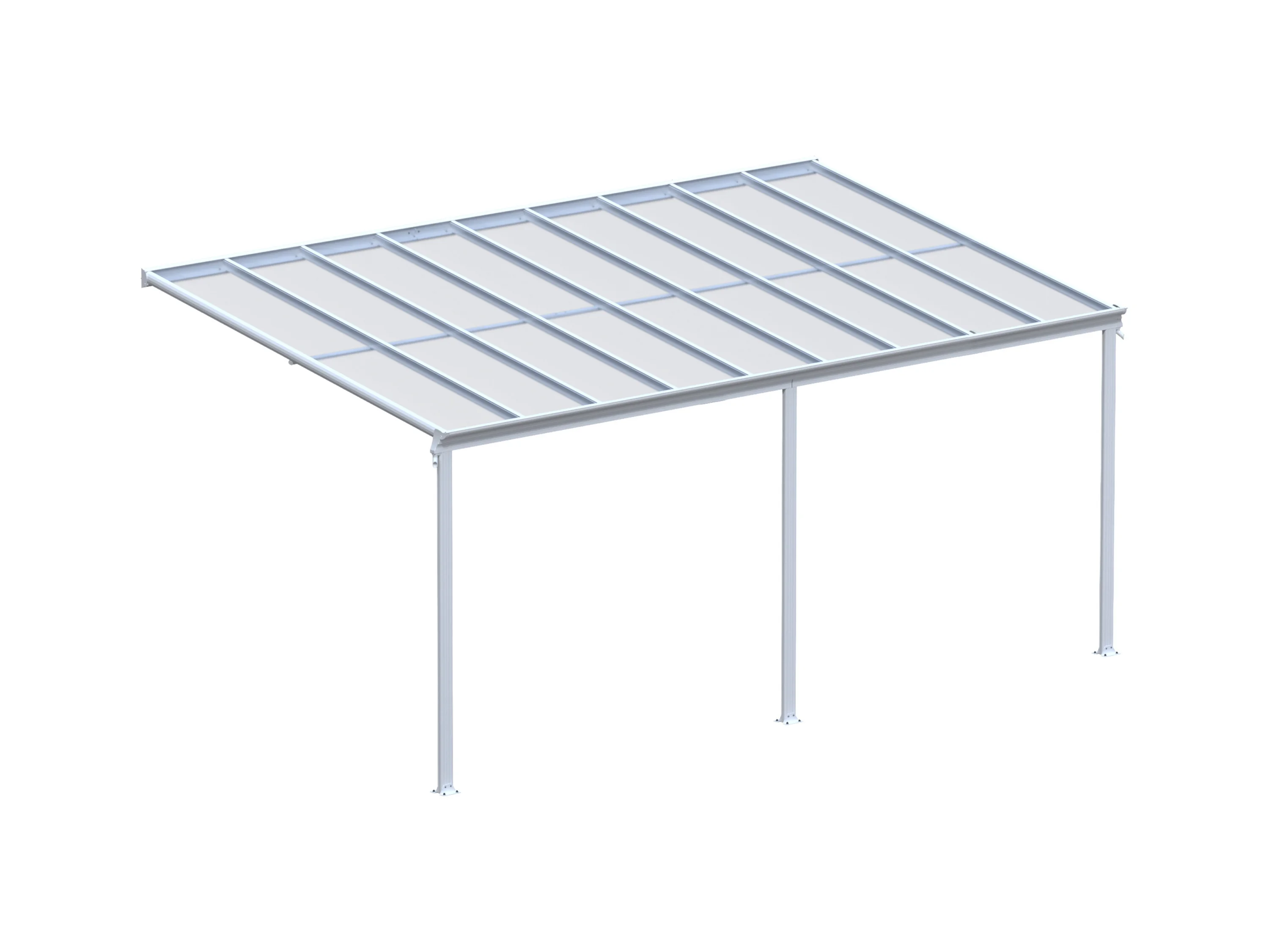 HOME DELUXE Terrassenüberdachung »SOLIS«, verschiedene Größen (557x 303 x 278 cm, Weiß) – Bild 4 von 4