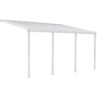 HOME DELUXE Terrassenüberdachung »SOLIS«, verschiedene Größen (618 x 303 x 278 cm, Weiß)