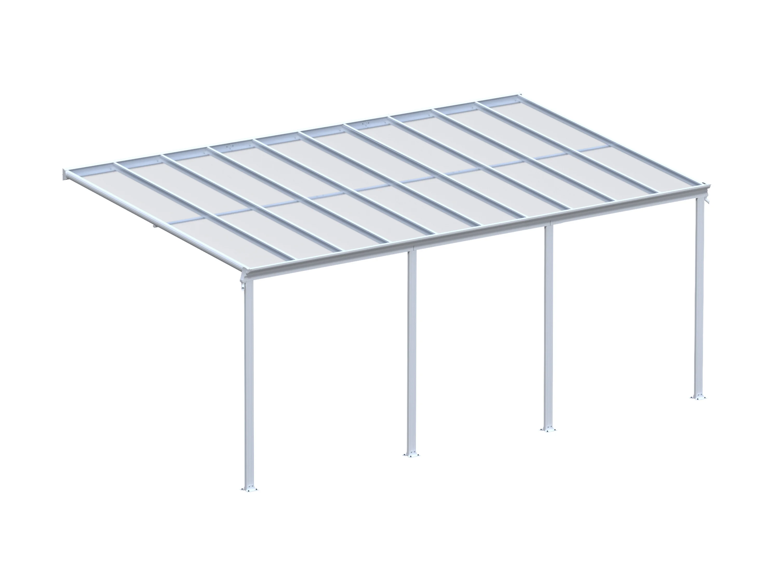 HOME DELUXE Terrassenüberdachung »SOLIS«, verschiedene Größen (618 x 303 x 278 cm, Weiß) – Bild 4 von 4