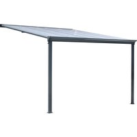 HOME DELUXE Terrassenüberdachung »SOLIS«, verschiedene Größen (312 x 300 x 278 cm, Grau)