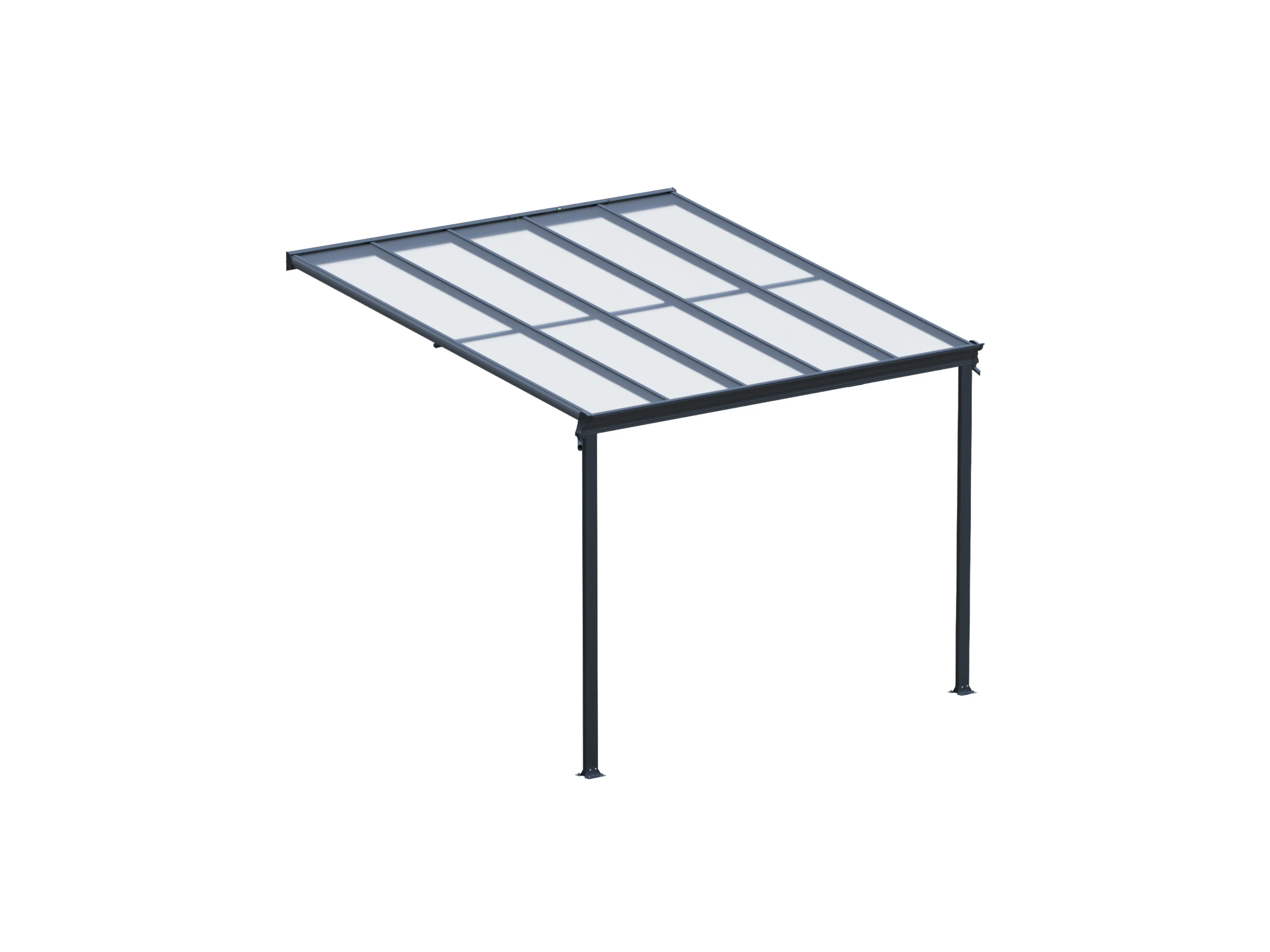 HOME DELUXE Terrassenüberdachung »SOLIS«, verschiedene Größen (312 x 300 x 278 cm, Grau) – Bild 3 von 4