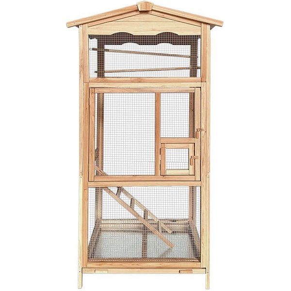 HOME DELUXE Vogelkäfig PICO Sittichkäfig, Kleintierkäfig, Hochwertiges Tannenholz