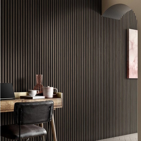HOME DELUXE Wandpaneel Akustikpaneel / Lamellenwand SONIC, BxL: 40,00x80,00 cm, 0,32 qm, (Schalldämpfend, 6-tlg., Individuell kürzbar und zuschneidbar) Holzwand