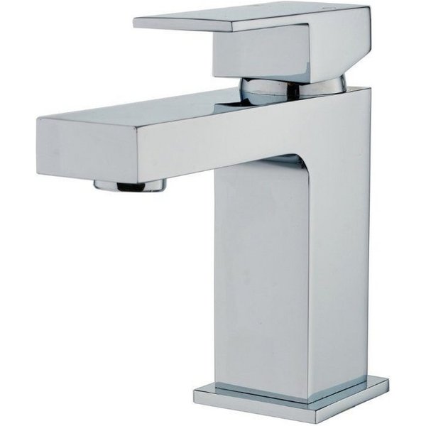 HOME DELUXE Waschtischarmatur AQUATIC - 13,5 x 4,2 x 13,2 cm Waschbeckenarmatur in Chrome, Wasserhahn, Badarmatur