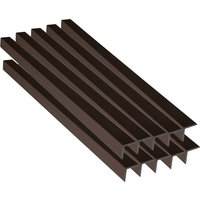 HOME DELUXE WPC Abschlussleiste »VIRO«, für Fassadenverkleidung "DUVAR" (10er Set, Nussbaum)