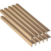 HOME DELUXE WPC Abschlussleiste »VIRO«, für Fassadenverkleidung "DUVAR" (10er Set, Teak)
