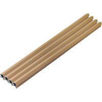HOME DELUXE WPC Eckprofil »SANO«, für Fassadenverkleidung "DUVAR" (4er Set, Teak)