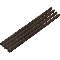 HOME DELUXE WPC Eckprofil »SANO«, für Fassadenverkleidung "DUVAR" (4er Set, Nussbaum)