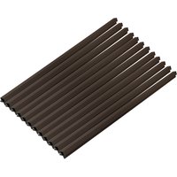 HOME DELUXE WPC Eckprofil »SANO«, für Fassadenverkleidung "DUVAR" (12er Set, Nussbaum)