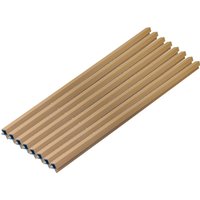 HOME DELUXE WPC Eckprofil »SANO«, für Fassadenverkleidung "DUVAR" (8er Set, Teak)