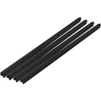 HOME DELUXE WPC Eckprofil »SANO«, für Fassadenverkleidung "DUVAR" (4er Set, Anthrazit)