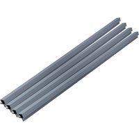 HOME DELUXE WPC Eckprofil »SANO«, für Fassadenverkleidung "DUVAR" (4er Set, Hellgrau)