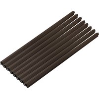 HOME DELUXE WPC Eckprofil »SANO«, für Fassadenverkleidung "DUVAR" (8er Set, Nussbaum)