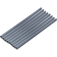 HOME DELUXE WPC Eckprofil »SANO«, für Fassadenverkleidung "DUVAR" (8er Set, Hellgrau)