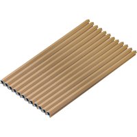 HOME DELUXE WPC Eckprofil »SANO«, für Fassadenverkleidung "DUVAR" (12er Set, Teak)
