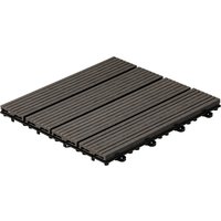 HOME DELUXE WPC Holzfliesen (1m², Anthrazit)