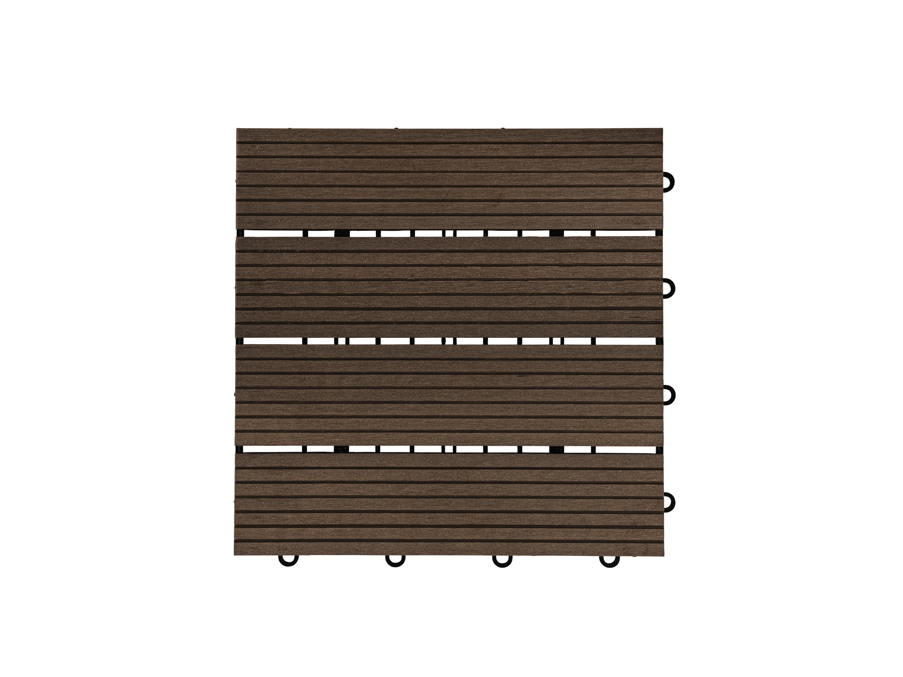 HOME DELUXE WPC Holzfliesen (3m², Dunkelbraun) – Bild 3 von 4