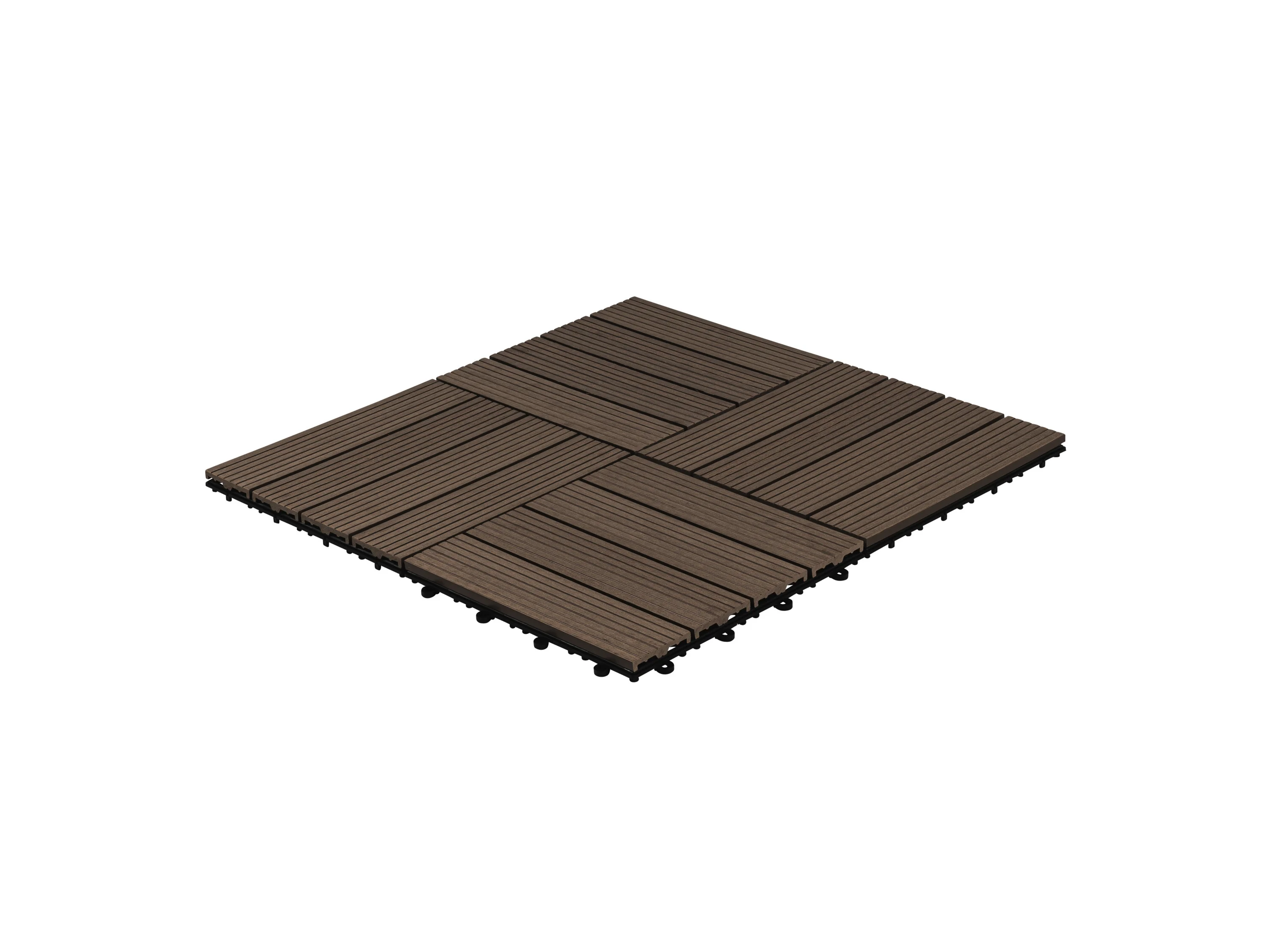 HOME DELUXE WPC Holzfliesen (3m², Dunkelbraun) – Bild 4 von 4