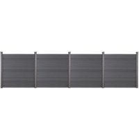 HOME DELUXE WPC Sichtschuttzaun CALLADO (4x Element, 5xPfosten)