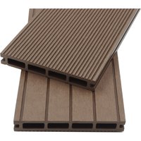 HOME DELUXE WPC Terrassendielen SAMANA (2,20 m) (20m², Dunkelbraun)