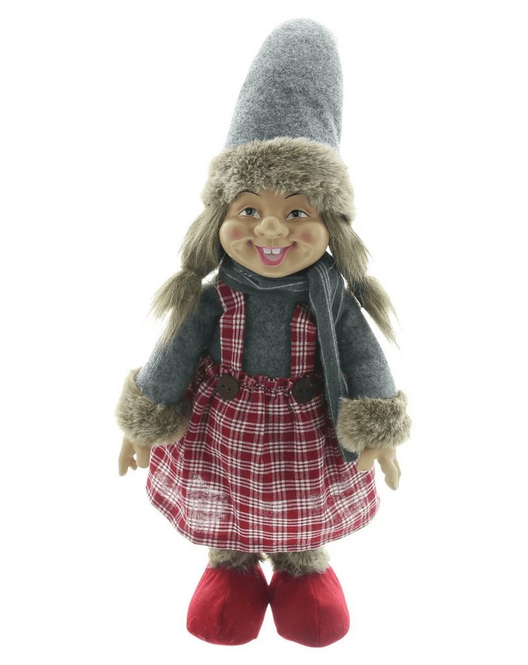 Home-trends24.de Dekofigur Wichtel Mädchen Herbst Weihnachten Deko Skulptur Deko 45 cm – Bild 3 von 5