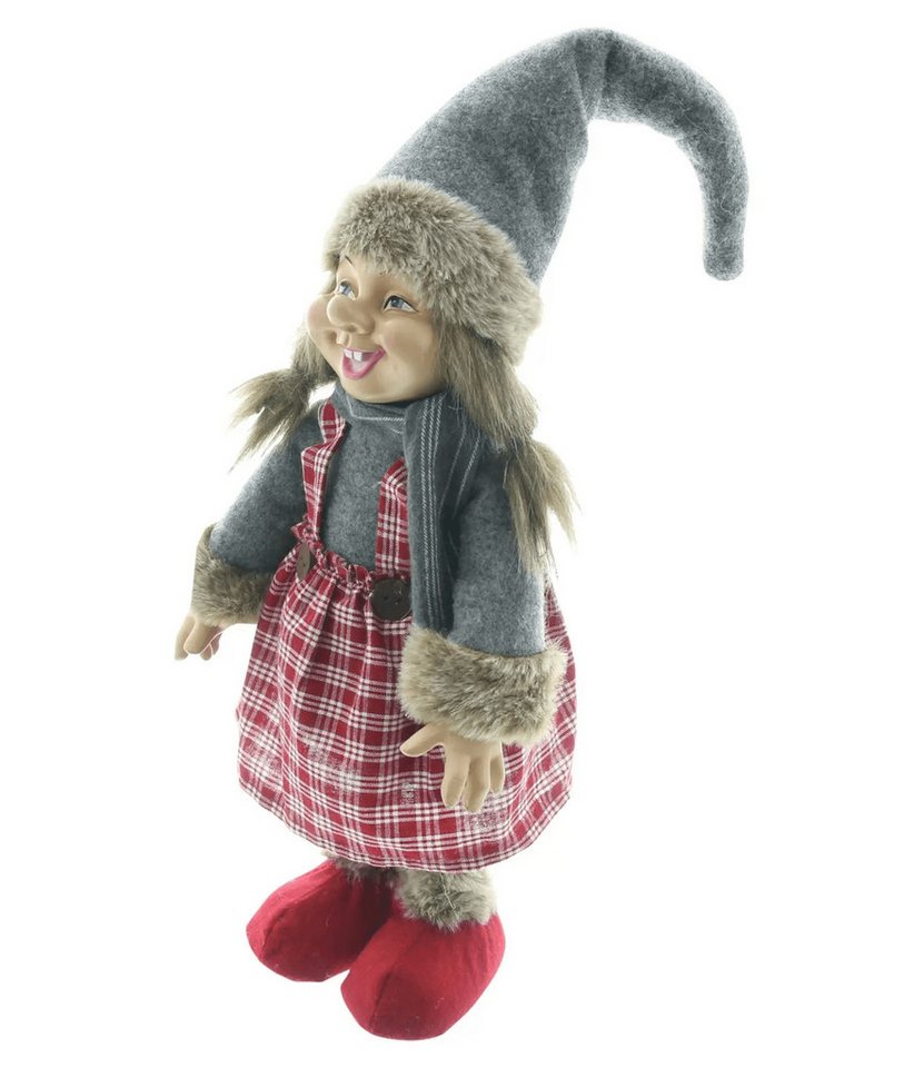 Home-trends24.de Dekofigur Wichtel Mädchen Herbst Weihnachten Deko Skulptur Deko 45 cm – Bild 4 von 5