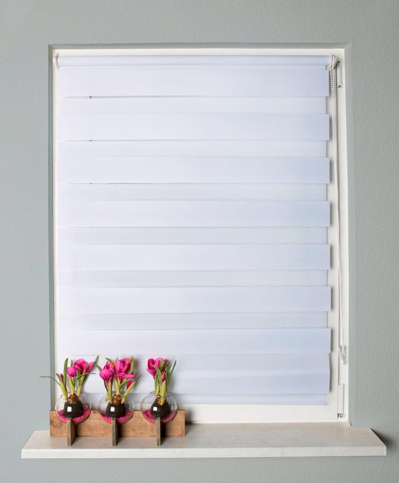 Doppelrollo STRIPES, HOME WOHNIDEEN, Lichtschutz, ohne Bohren, Klemmfix – Bild 2 von 5